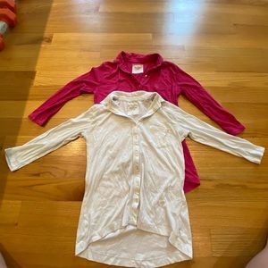 2!!! 3 quarter length Abercrombie& Fitch shirts